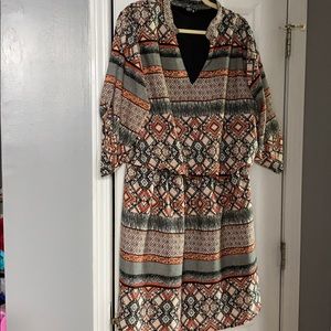 Plus size tribal patterned dress!